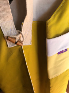 Förkläde - Cross back  Apron  Golden green